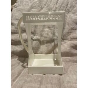 Hands Holder Vintage Half Gallon Milk Carton Holder White Handle Plastic